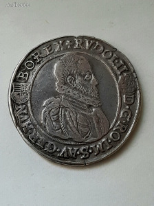 Rudolf tallér 1593- KB. Szép patina!