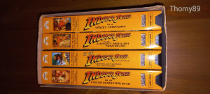 Kalandra fel Indiana Jones díszdoboz 4db VHS videókazetta