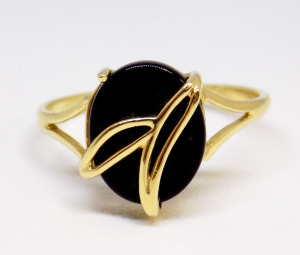 Onix köves arany gyűrű (ZAL-Au 114067)