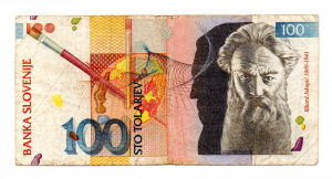 Szlovénia 100 Tolar Bankjegy 1992 P14a aEF