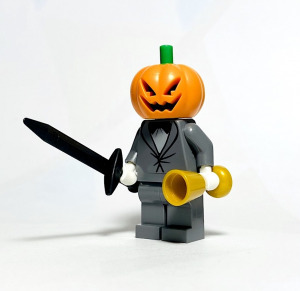 A fej nélküli lovas EREDETI LEGO egyedi minifigura - Halloween Töklámpás - Új