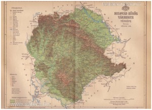 Belovár-Körös vármegye térképe 1893.
