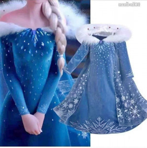 Elsa, Elza, Frozen, Jégvarázs ruha, jelmez   130-as L-es méret