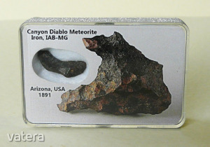 METEORIT Canyon Diablo > Világ ritka meteoritjai > DÍSZDOBOZOS gyűjtemény > extra darab !!!