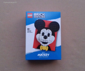 Új, BONTATLAN  LEGO Brick Sketches DISNEY 40456 MIICKEY MOUSE