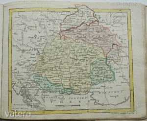 1812  Augsvurgi kiadású Magyarország  EREDETI rézmetszetű térképe. - RITKA kiadás      (*911)