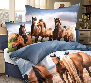 Gyerek ágynemű lovak mintával