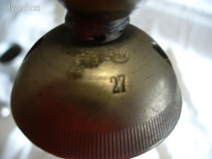 1db retro katonai emlék pohár szovjet orosz aknagránát tüzérségi gránát gyújtó Kép