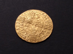 Magyarország III. Károly arany dukát 1722 KB 2,9 gr