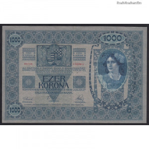 Magyarország, 1000 kronen/korona 1902 EF (meghosszabbítva: 3120220265) - Vatera.hu Kép