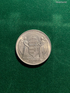 1939 Horthy ezüst 5 pengő