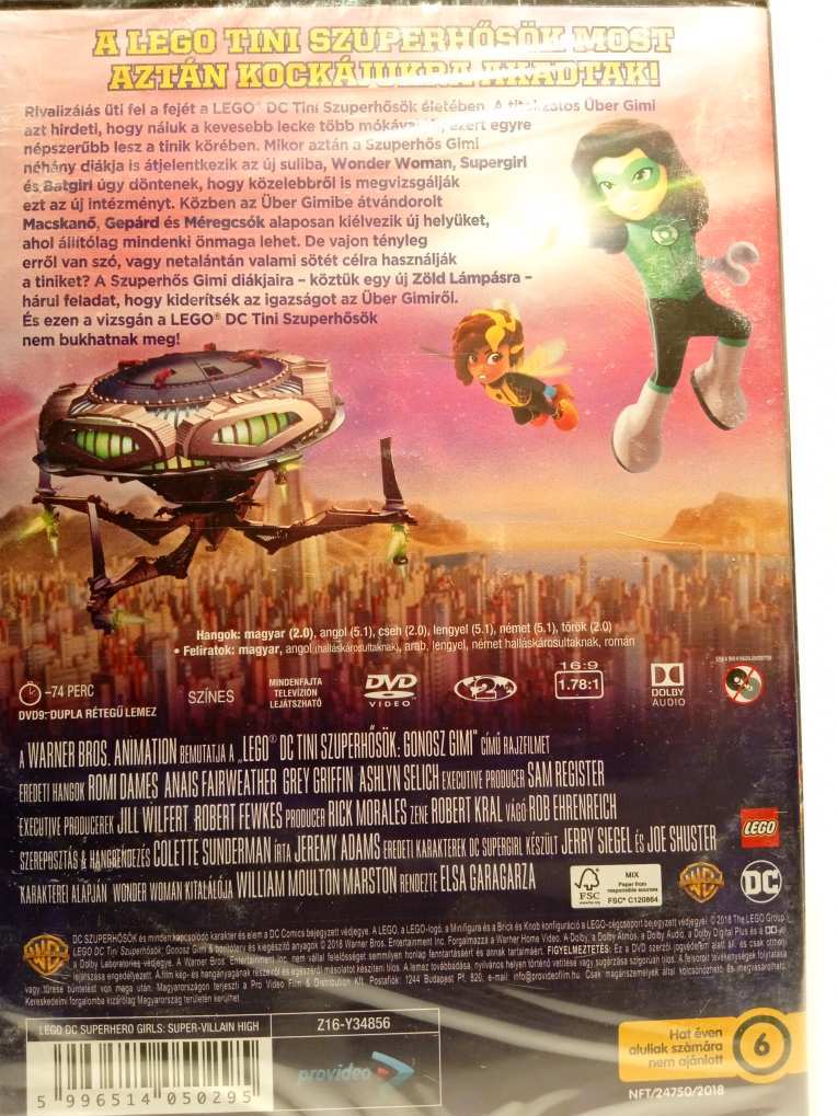 Új, fóliás DVD 192 Lego Tini szuperhősök - Gonosz gimi