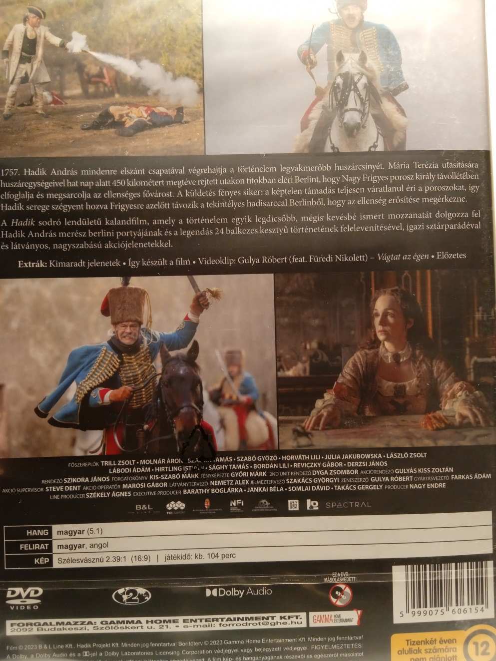 Új, fóliás DVD 192 Hadik - Trill Zsolt, Molnár Áron, Szalma Tamás, Szabó Győző