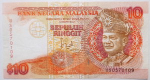 Malajzia 10 ringgit 1989 2.