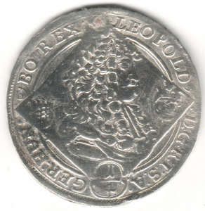 I. Lipót 1/4 tallér 1695 KB ezüst