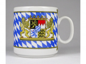 1P746 Régi bajor címeres Bavaria porcelán bögre