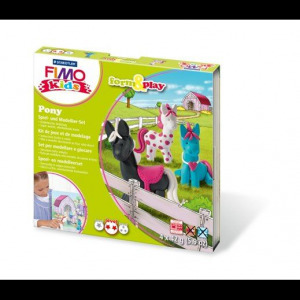FIMO Kids Form Play gyurma készlet 4x42g égethető pónik (8034 08) (8034 08)