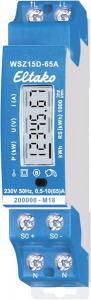 Eltako WSZ15D-65A MID Váltóáram fogyasztásmérő digitális 65 A MID konform: Igen 1 db