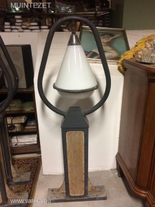100 éves antik ipari kandeláber - elképesztő ipartörténeti kuriózum ---- Loft design állólámpának!