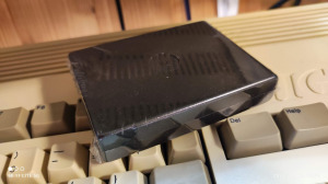 Commodore C64 üres kártya doboz fekete, commodore cartridge doboz
