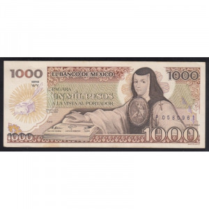 Mexikó, 1000 pesos 1985 EF+