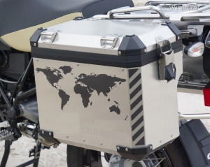 ADV motor motorkerékpár matrica VILÁG térkép világtérkép WORLD MAP XL - doboz autó kerékpár
