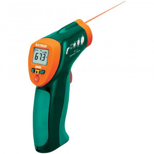 Infra hőmérő pisztoly, távhőmérő lézeres célzóval 8:1 optikával -20 + 332 °C Extech IR400