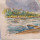 Jelzett akvarell festmény vízpart stég szívárvény (meghosszabbítva: 3133040351) - Vatera.hu Kép