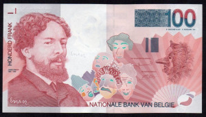 Belgium 100 francs UNC 1995