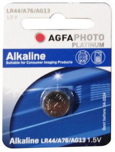 HYCELL LR44 AG13 A76 L1154F V13GA 1.5v Alkaline Battery [4-Pack]