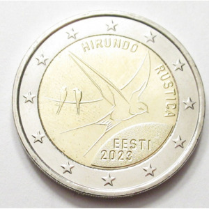 Észtország, 2 euro 2023 - Füsti fecske aUNC+
