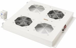 Digitus DN-19 FAN-2-N 19 coll 2 x Hálózati szekrény ventilátor Élénk szürke (RAL 7035)
