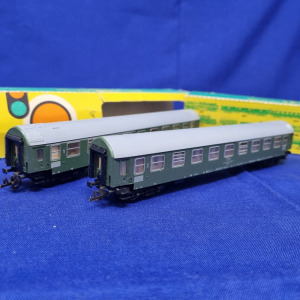 2 db TT Hobby személyszállító vagon vasút modellvasút játék játékvasút vasútmodell 1FT NMÁ Kép