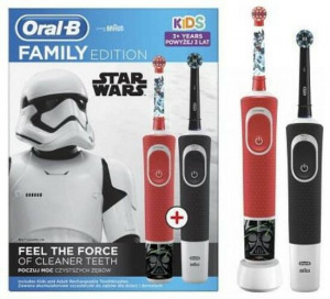 Oral-B Vitality 100 + D100 Star Wars elektromos fogkefe Family Edition