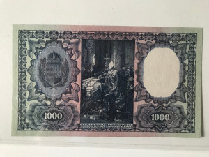 1927-es 1000 pengő fázisnyomat UNC RRR (meghosszabbítva: 3163308131) - Vatera.hu Kép