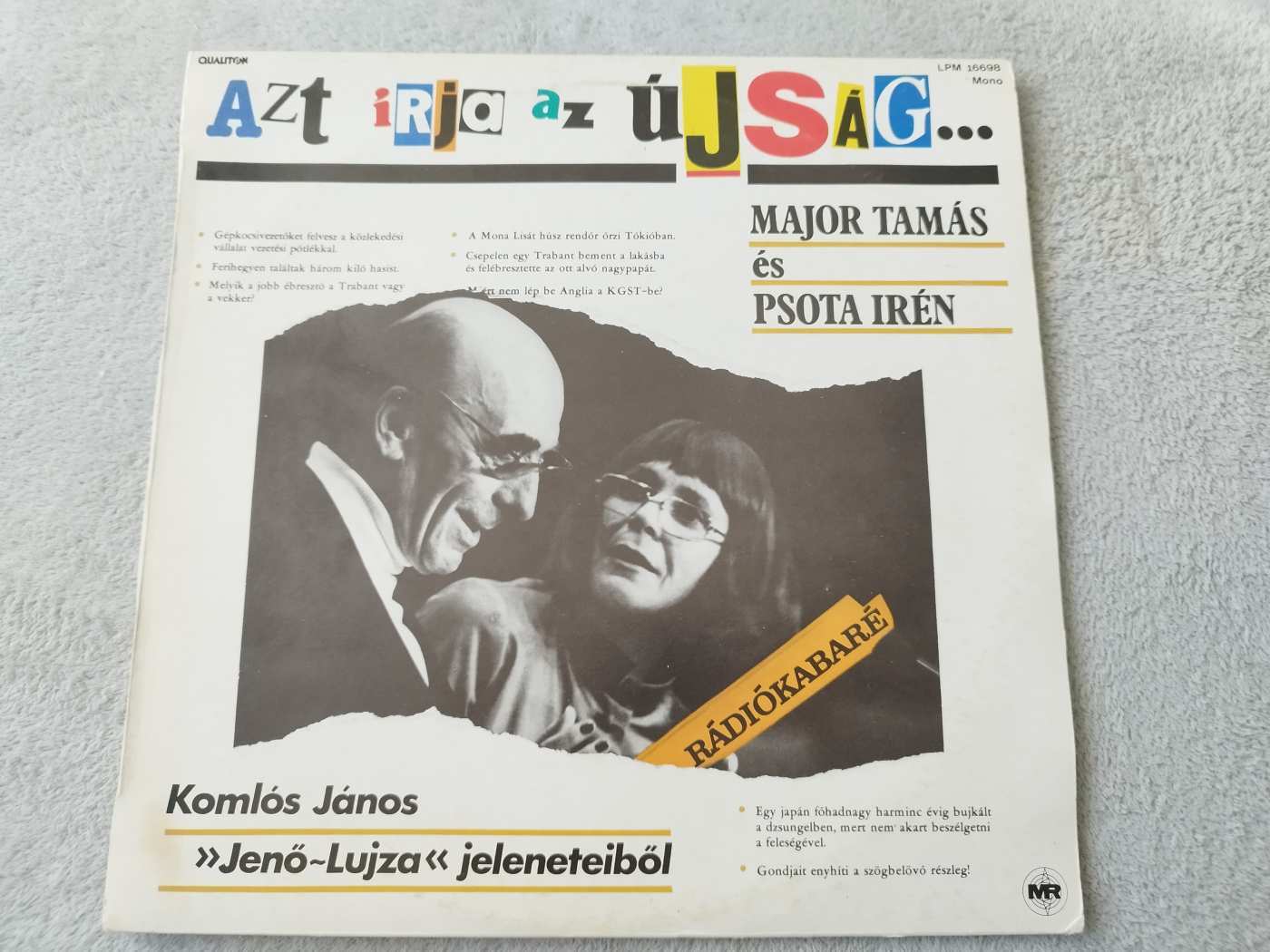 Major Tamás és Psota Irén-Azt írja az újság&hellip;