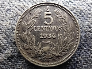 Chile Köztársaság (1818-) 5 centavo 1934 So (id72833)