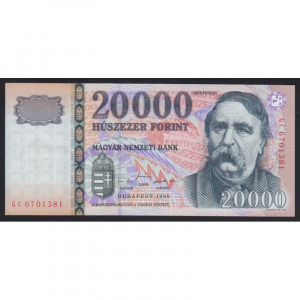 Magyarország, 20000 forint 1999 GC EF+