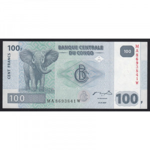 Kongó, 100 francs 2007 UNC
