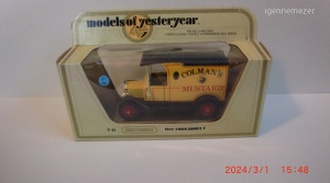 Matchbox Models Of Yesteryear Y5 1927 Talbot Colmans Mustard