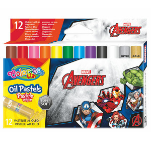 Colorino Disney Avengers olajpasztell készlet - 12 darabos