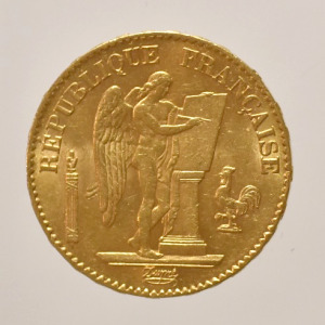 1877  Francia o.  köztársaság  arany 20 francs    (PAP349)