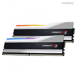 G.SKILL 32GB DDR5 7600MHz Kit(2x16GB) Trident Z5 RGB Silver F5-7600J3646G16GX2-TZ5RS