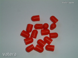 10 db Szilikon izzó sapka kupak szett T10 + T5 izzóra piros (5+5 db 10mm + 5mm), lámpa színező