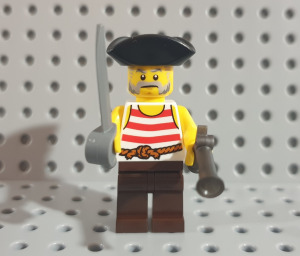 LEGO Pirates - Kalóz figura fegyverrel - 3.verzió - ÚJ