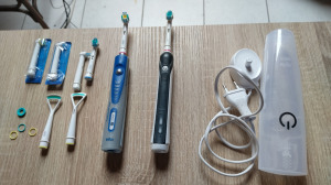 Elektromos fogkefe Braun Oral B 2 darab új fejekkel töltővel