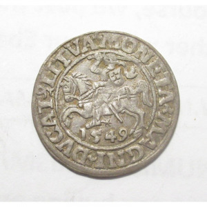 Litvánia, II. Zsigmond 1/2 garas 1549 EF+, 1.250g