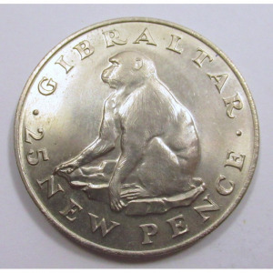 Gibraltár, 25 new pence 1971 aUNC+