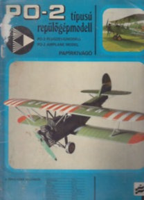 PO-2 típusú repülőgépmodell (papírkivágó)  (*23)