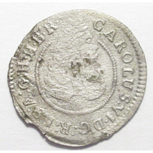 Magyarország, III. Károly poltura 1724 VF, 0.96g